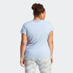 Women's AEROREADY Train Essentials Minimal Branding V-Neck Tee (Plus Size)