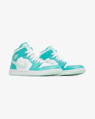Air Jordan1 Mid Wmns Washed Teal Marine Blue