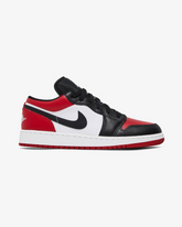 Air Jordan1 Low Bred Toe Gs