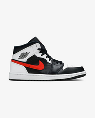 Air Jordan1 Mid Black Chile Red