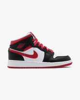 Air Jordan1 Mid Gs White Very Berry