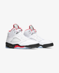 Air Jordan5 Retro Fire Red Black Tongue White 2020
