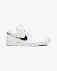 Air Jordan1 Low Wmns White Metallic Gold (New)