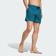Men's Seersucker Stripy Swim Shorts 5-Inch