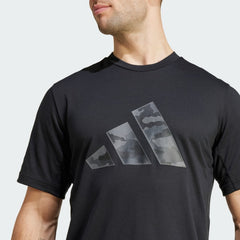 Men's Train Essentials Camo Graphic Logo Tee