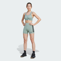 Women's Optime 3 Stripes 1 4 Short Leggings
