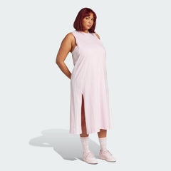 Women's 3 Stripes Long Racerback Dress (Plus Size)
