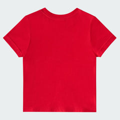Kids' Two Piece Short Sleeve Cotton Tee and Elastic Waistband Logo Shorts Set