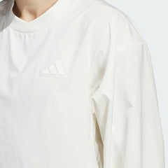 Men's Woven Pullover Crew Sweatshirt