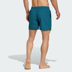 Men's Seersucker Stripy Swim Shorts 5-Inch