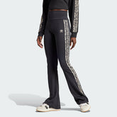 Women's Originals Leopard Luxe 3 Stripes Infill Flared Leggings