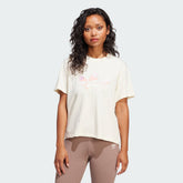 Women's Camo Crop Infilled Logo Tee