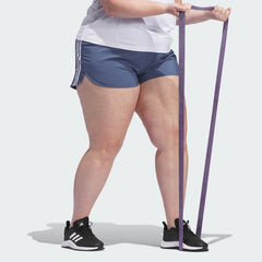 Women's Pacer Training 3-Stripes Woven High-Rise Shorts (Plus Size)