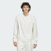 Men's Woven Pullover Crew Sweatshirt