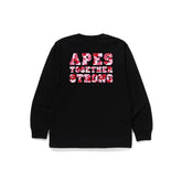 BAPE ABC Camo College ATS LS Tee 'Black/ Pink' (2026)