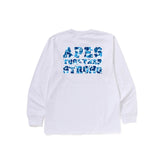 BAPE ABC Camo College ATS LS Tee 'White/ Blue' (2026)