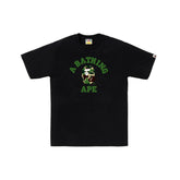 BAPE ABC Camo College Tee 'Black/ Green' (2025)