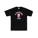 BAPE ABC Camo College Tee 'Black/ Pink' (2025)