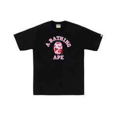 BAPE ABC Camo College Tee 'Black/ Pink' (2025)