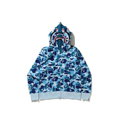 BAPE ABC Camo Crystal Stone Shark Full Zip Hoodie 'Blue' (2025)