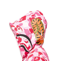 BAPE ABC Camo Crystal Stone Shark Full Zip Hoodie 'Pink' (2025)