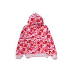 BAPE ABC Camo Heavy Wash Cropped Fit Zip Hoodie 'Pink' (2026)