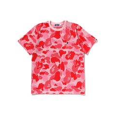 BAPE ABC Camo Pile Jacquard One Point Tee 'Pink'