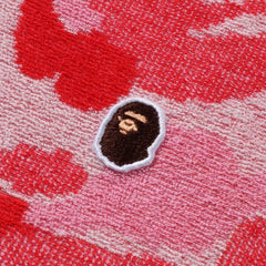 BAPE ABC Camo Pile Jacquard One Point Tee 'Pink'