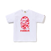 BAPE ABC Camo By Bathing Ape Tee 'White/ Pink'