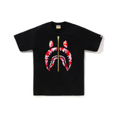 BAPE ABC Camo Shark Tee 'Black/ Pink'