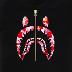BAPE ABC Camo Shark Tee 'Black/ Pink'