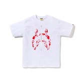 BAPE ABC Camo Shark Tee 'White/ Pink'