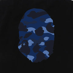 BAPE Color Camo Big Ape Head Tee 'Black/ Navy'