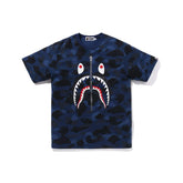 BAPE Color Camo Shark Tee 'Navy'
