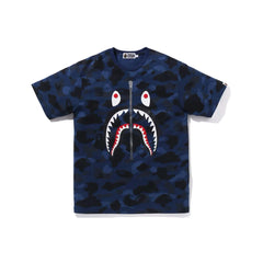 BAPE Color Camo Shark Tee 'Navy'