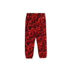 BAPE Color Camo Sweat Pants 'Red'