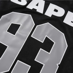 BAPE Line Camo Jacquard Logo Relaxed Fit Ice Hockey Jersey 'Black'