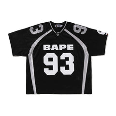 BAPE Line Camo Jacquard Relaxed Fit Football Jersey 'Black' (2025)