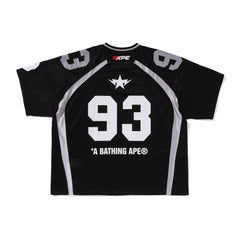 BAPE Line Camo Jacquard Relaxed Fit Football Jersey 'Black' (2025)