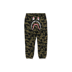 BAPE 1st Camo Shark Sweatpants 'Green'