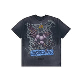 Cactus Jack by Travis Scott x FC Barcelona Washed Spray Logo T-Shirt 'Black' (2025)