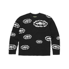 Corteiz x Denim Tears Island Wreath Waffle Thermal 'Black' (2025)