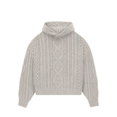 Cable Knit Hoodie 'Silver Cloud' (2023)