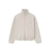 Modern Fleece Piping Track Jacket 'Heather Stone/ Cloud White' (2025)