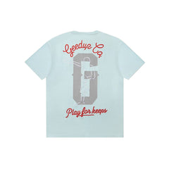 Geedup Boxer T-Shirt 'Light Blue/ Red' (2025)
