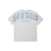 Geedup Chrome T-Shirt 'White/ Cool Blue' (2025)