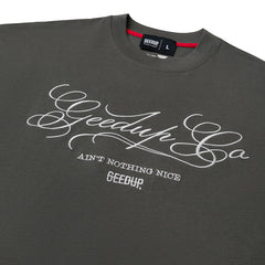 Geedup Co. Cursive T-Shirt 'Soft Black' (2025)