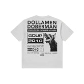 Geedup Dollamen Dobermann T-Shirt 'White/ Black' (2025)
