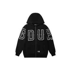 Geedup G.D.U.P Zip Hoodie 'Black/ White' (2025)