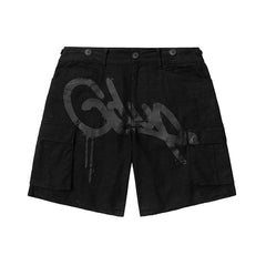 Geedup Handstyle Cargo Short 'Black' (2025)